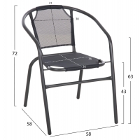 ΠΟΛΥΘΡΟΝΑ ΕΞ.ΧΩΡΟΥ LEDAN HM5977.01 ΜΕΤΑΛΛO & TEXTILENE ΓΚΡI 55x58x72Υεκ. ΠΟΛΥΘΡΟΝΑ ΕΞ.ΧΩΡΟΥ LEDAN HM5977.01 ΜΕΤΑΛΛO & TEXTILENE ΓΚΡI 55x58x72Υεκ.