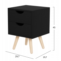 ΚΟΜΟΔΙΝΟ DINKL HM2472.02 ΜΕΛΑΜΙΝΗ-2 ΣΥΡΤΑΡΙΑ-WENGE 29,5x29,5x45Υεκ ΚΟΜΟΔΙΝΟ DINKL HM2472.02 ΜΕΛΑΜΙΝΗ-2 ΣΥΡΤΑΡΙΑ-WENGE 29,5x29,5x45Υεκ