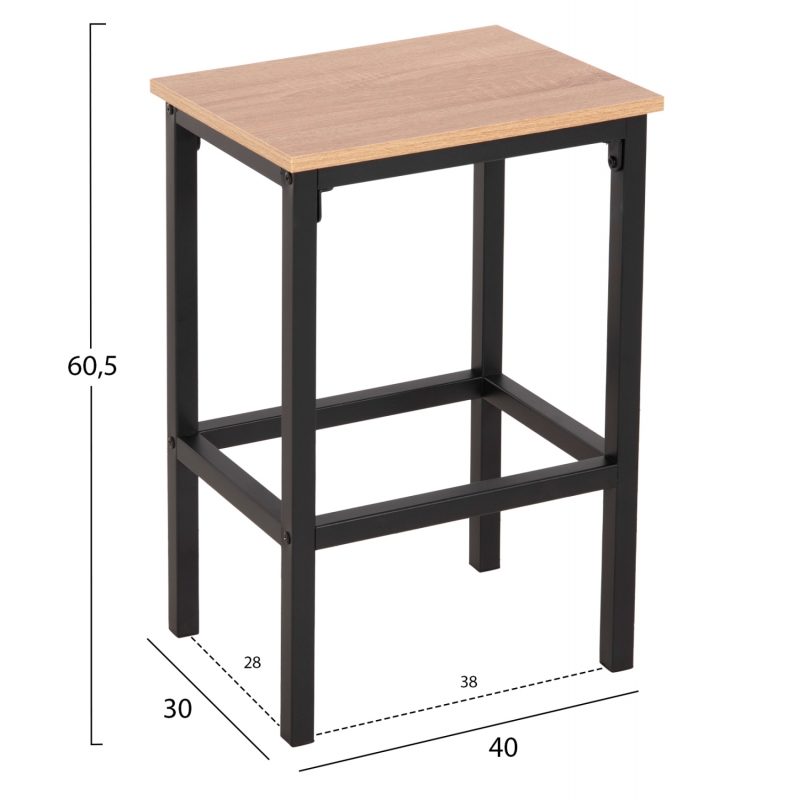ΣΕΤ ΤΡΑΠΕΖΑΡΙΑ ΜΠΑΡ 5ΤΜΧ BOXY HM9882.01 ΜΑΥΡΟ ΜΕΤΑΛΛΟ-ΜΕΛΑΜΙΝΗ ΣΕ SONAMA ΣΕΤ ΤΡΑΠΕΖΑΡΙΑ ΜΠΑΡ 5ΤΜΧ BOXY HM9882.01 ΜΑΥΡΟ ΜΕΤΑΛΛΟ-ΜΕΛΑΜΙΝΗ ΣΕ SONAMA