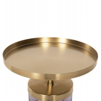 ΒΟΗΘΗΤΙΚΟ ΤΡΑΠΕΖΑΚΙ HAILEY HM9729 ΜΩΒ ΓΥΑΛΙ-ΧΡΥΣΟ ΜΕΤΑΛΛΟ Φ39,5x45Υεκ ΒΟΗΘΗΤΙΚΟ ΤΡΑΠΕΖΑΚΙ HAILEY HM9729 ΜΩΒ ΓΥΑΛΙ-ΧΡΥΣΟ ΜΕΤΑΛΛΟ Φ39,5x45Υεκ
