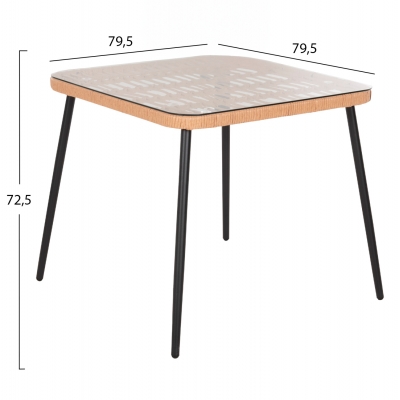 ΤΡΑΠΕΖΙ ΤΕΤΡΑΓΩΝΟ ALLEGRA HM5536.11 ΜΕΤΑΛ.ΜΑΥΡΟ-P.E. RATTAN ΦΥΣΙΚΟ 79,5x79,5x72,5Υεκ ΤΡΑΠΕΖΙ ΤΕΤΡΑΓΩΝΟ ALLEGRA HM5536.11 ΜΕΤΑΛ.ΜΑΥΡΟ-P.E. RATTAN ΦΥΣΙΚΟ 79,5x79,5x72,5Υεκ