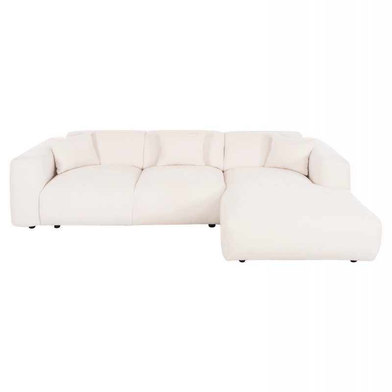 ΚΑΝΑΠΕΣ ΓΩΝΙΑ BRICKEN HM3275.02R ΛΕΥΚΟ ΥΦΑΣΜΑ 110-282x98-160x72Υεκ.