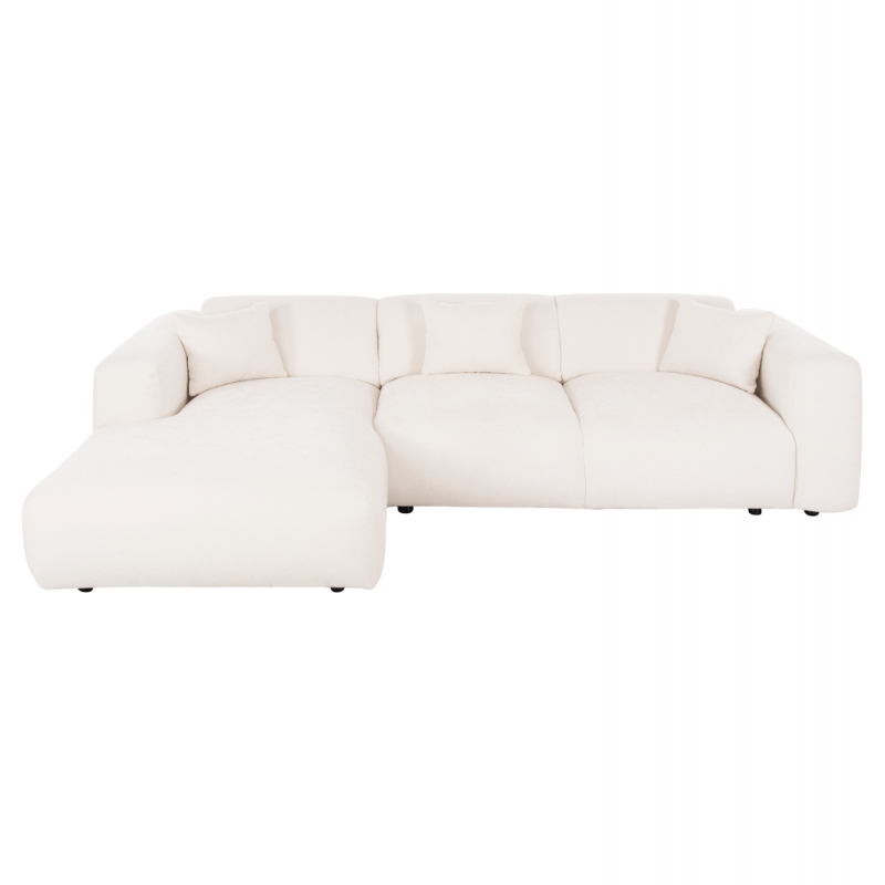 ΚΑΝΑΠΕΣ ΓΩΝΙΑ (ΑΡΙΣΤΕΡΗ) BRICKEN HM3275.02L ΛΕΥΚΟ ΥΦΑΣΜΑ 110-282x98-160x72Υεκ.