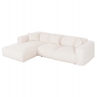 ΚΑΝΑΠΕΣ ΓΩΝΙΑ (ΑΡΙΣΤΕΡΗ) BRICKEN HM3275.02L ΛΕΥΚΟ ΥΦΑΣΜΑ 110-282x98-160x72Υεκ.