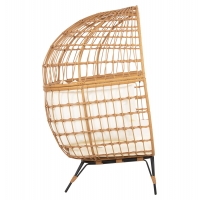 ΠΟΛΥΘΡΟΝΑ ΦΩΛΙΑ MIAMI 2 ΑΤΟΜΩΝ ΤΥΠΟΥ RATTAN HM5870.11 132.5x90x154Υεκ
