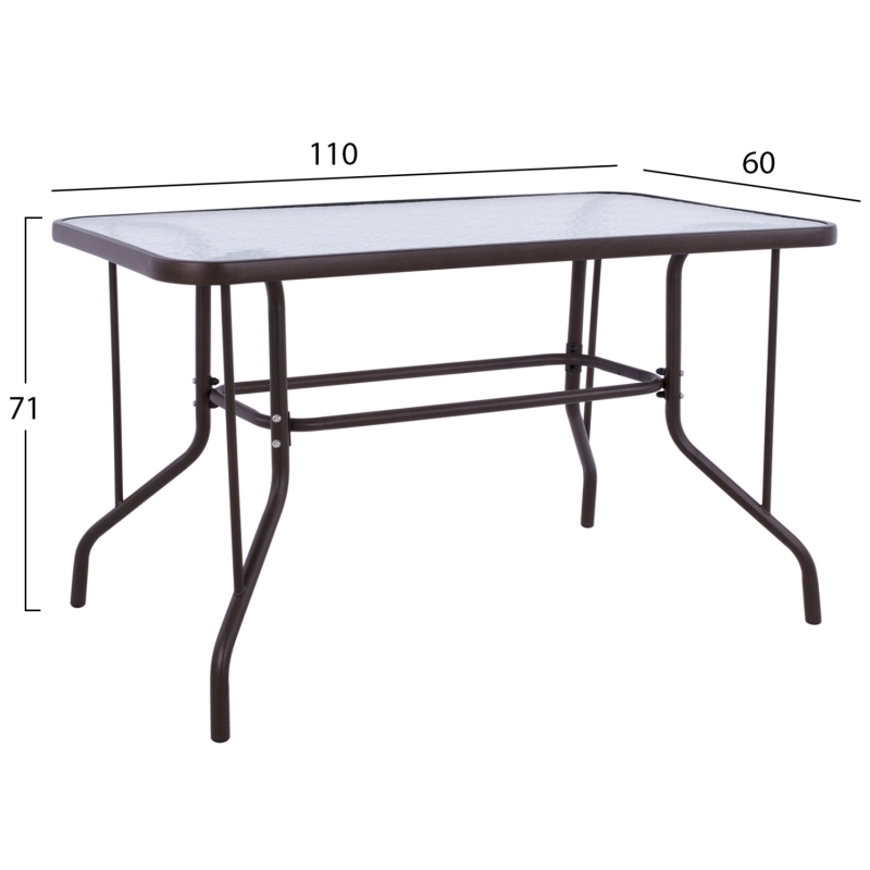 ΣΕΤ ΕΞ.ΧΩΡΟΥ 5ΤΜΧ MAG HM21033.02 ΤΡΑΠΕΖΙ ADAM & 4 ΠΤΥΣΣΟΜΕΝΕΣ ΚΑΡΕΚΛΕΣ-ΚΑΦΕ