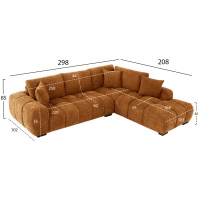 ΚΑΝΑΠΕΣ ΓΩΝΙΑ (ΔΕΞΙΑ) COVEN HM3266.02R ΚΕΡΑΜΙΔΙ ΥΦΑΣΜΑ 298x102-208x85Υεκ. ΚΑΝΑΠΕΣ ΓΩΝΙΑ (ΔΕΞΙΑ) COVEN HM3266.02R ΚΕΡΑΜΙΔΙ ΥΦΑΣΜΑ 298x102-208x85Υεκ.