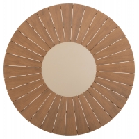 ΤΡΑΠΕΖΙ ΣΤΡΟΓΓΥΛΟ ΕΞ.ΧΩΡΟΥ MORIL HM6042.04 ΑΛΟΥΜΙΝΙΟ ΣΑΜΠΑΝΙ-POLYWOOD ΦΥΣΙΚΟ Φ150εκ.