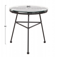 ΣΕΤ ΕΞΩΤΕΡΙΚΟΥ ΧΩΡΟΥ 3ΤΜΧ ALLEGRA HM21047.12 ΜΑΥΡΟ ΣΥΝΘ.RATTAN & ΜΕΤΑΛΛΟ ΣΕΤ ΕΞΩΤΕΡΙΚΟΥ ΧΩΡΟΥ 3ΤΜΧ ALLEGRA HM21047.12 ΜΑΥΡΟ ΣΥΝΘ.RATTAN & ΜΕΤΑΛΛΟ