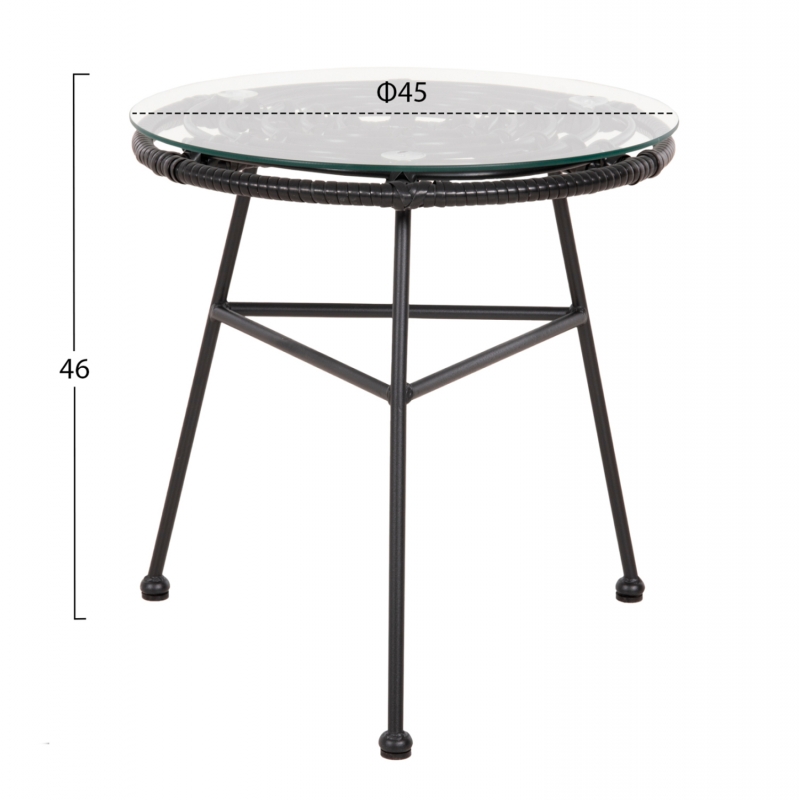 ΣΕΤ ΕΞΩΤΕΡΙΚΟΥ ΧΩΡΟΥ 3ΤΜΧ ALLEGRA HM21047.12 ΜΑΥΡΟ ΣΥΝΘ.RATTAN & ΜΕΤΑΛΛΟ ΣΕΤ ΕΞΩΤΕΡΙΚΟΥ ΧΩΡΟΥ 3ΤΜΧ ALLEGRA HM21047.12 ΜΑΥΡΟ ΣΥΝΘ.RATTAN & ΜΕΤΑΛΛΟ