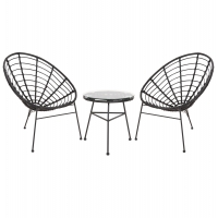 ΣΕΤ ΕΞΩΤΕΡΙΚΟΥ ΧΩΡΟΥ 3ΤΜΧ ALLEGRA HM21047.12 ΜΑΥΡΟ ΣΥΝΘ.RATTAN & ΜΕΤΑΛΛΟ ΣΕΤ ΕΞΩΤΕΡΙΚΟΥ ΧΩΡΟΥ 3ΤΜΧ ALLEGRA HM21047.12 ΜΑΥΡΟ ΣΥΝΘ.RATTAN & ΜΕΤΑΛΛΟ