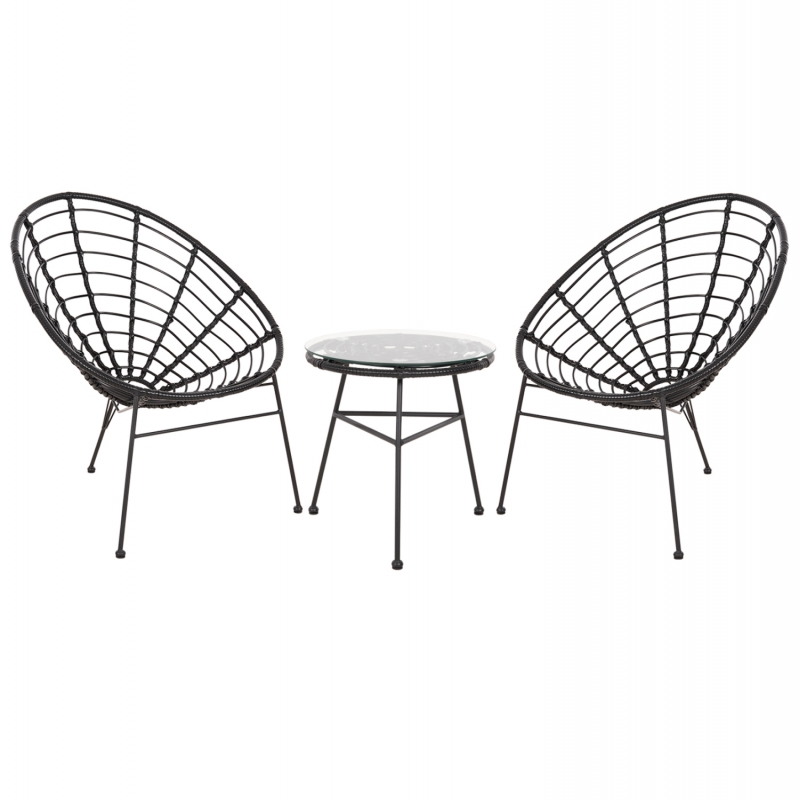ΣΕΤ ΕΞΩΤΕΡΙΚΟΥ ΧΩΡΟΥ 3ΤΜΧ ALLEGRA HM21047.12 ΜΑΥΡΟ ΣΥΝΘ.RATTAN & ΜΕΤΑΛΛΟ ΣΕΤ ΕΞΩΤΕΡΙΚΟΥ ΧΩΡΟΥ 3ΤΜΧ ALLEGRA HM21047.12 ΜΑΥΡΟ ΣΥΝΘ.RATTAN & ΜΕΤΑΛΛΟ