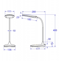 ΦΩΤΙΣΤΙΚΟ ΓΡΑΦΕΙΟΥ LED BLAIN HM4444.03 ΓΑΛΑΖΙΟ-ΛΕΥΚΟ ABS 13,6x17,7x40Υ εκ. ΦΩΤΙΣΤΙΚΟ ΓΡΑΦΕΙΟΥ LED BLAIN HM4444.03 ΓΑΛΑΖΙΟ-ΛΕΥΚΟ ABS 13,6x17,7x40Υ εκ.