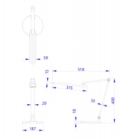 ΦΩΤΙΣΤΙΚΟ ΓΡΑΦΕΙΟΥ LED BLAIN PRO HM4454.02 ΜΑΥΡΗ ΒΑΣΗ ABS-ΓΚΡΙ ΑΛΟΥΜΙΝΙΟ 51,8x40Υεκ. ΦΩΤΙΣΤΙΚΟ ΓΡΑΦΕΙΟΥ LED BLAIN PRO HM4454.02 ΜΑΥΡΗ ΒΑΣΗ ABS-ΓΚΡΙ ΑΛΟΥΜΙΝΙΟ 51,8x40Υεκ.