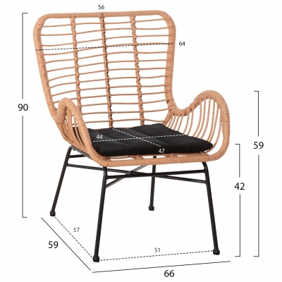 ΠΟΛΥΘΡΟΝΑ ΣΤΥΛ ΜΠΕΡΖΕΡΑΣ ALLEGRA HM5704.11 P.E.RATTAN ΜΠΕΖ-ΜΑΥΡΟ ΜΕΤΑΛΛΟ 66x59x90Υεκ. ΠΟΛΥΘΡΟΝΑ ΣΤΥΛ ΜΠΕΡΖΕΡΑΣ ALLEGRA HM5704.11 P.E.RATTAN ΜΠΕΖ-ΜΑΥΡΟ ΜΕΤΑΛΛΟ 66x59x90Υεκ.