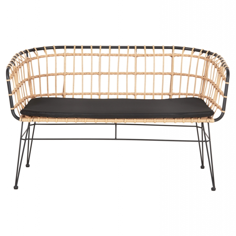 ΠΑΓΚΑΚΙ ΔΙΘΕΣΙΟ ALLEGRA HM5692.11 P.E.RATTAN ΜΠΕΖ-ΜΑΥΡΟΣ ΜΕΤΑΛ.ΣΚΕΛΕΤΟΣ 125x60x77Υεκ ΠΑΓΚΑΚΙ ΔΙΘΕΣΙΟ ALLEGRA HM5692.11 P.E.RATTAN ΜΠΕΖ-ΜΑΥΡΟΣ ΜΕΤΑΛ.ΣΚΕΛΕΤΟΣ 125x60x77Υεκ