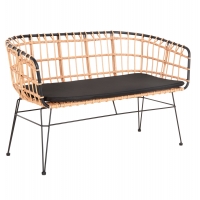 ΠΑΓΚΑΚΙ ΔΙΘΕΣΙΟ ALLEGRA HM5692.11 P.E.RATTAN ΜΠΕΖ-ΜΑΥΡΟΣ ΜΕΤΑΛ.ΣΚΕΛΕΤΟΣ 125x60x77Υεκ ΠΑΓΚΑΚΙ ΔΙΘΕΣΙΟ ALLEGRA HM5692.11 P.E.RATTAN ΜΠΕΖ-ΜΑΥΡΟΣ ΜΕΤΑΛ.ΣΚΕΛΕΤΟΣ 125x60x77Υεκ
