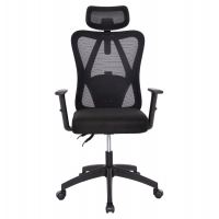 ΚΑΡΕΚΛΑ ΓΡΑΦΕΙΟΥ MEXER HM1195.01 ΜΑΥΡΟ MESH-PP ΒΑΣΗ 68x70x136Υεκ.