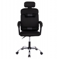 ΚΑΡΕΚΛΑ ΓΡΑΦΕΙΟΥ CRONER HM1196.01 ΜΑΥΡΟ MESH-ΜΕΤΑΛ.ΒΑΣΗ 58x99x120Υεκ.