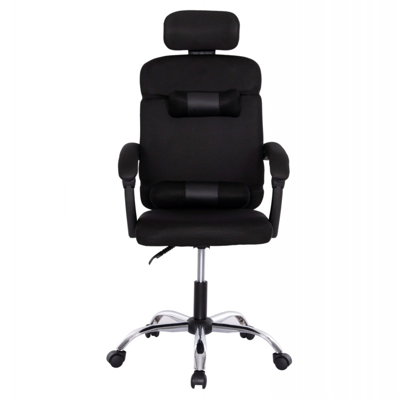 ΚΑΡΕΚΛΑ ΓΡΑΦΕΙΟΥ CRONER HM1196.01 ΜΑΥΡΟ MESH-ΜΕΤΑΛ.ΒΑΣΗ 58x99x120Υεκ.