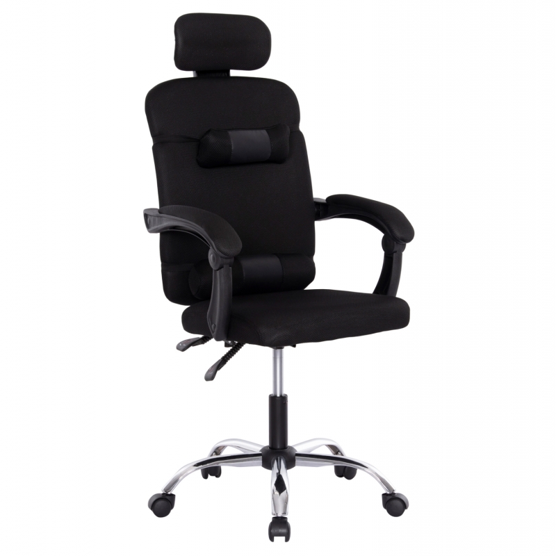 ΚΑΡΕΚΛΑ ΓΡΑΦΕΙΟΥ CRONER HM1196.01 ΜΑΥΡΟ MESH-ΜΕΤΑΛ.ΒΑΣΗ 58x99x120Υεκ.