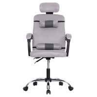 ΚΑΡΕΚΛΑ ΓΡΑΦΕΙΟΥ CRONER HM1196.02 ΓΚΡΙ MESH-ΜΕΤΑΛ.ΒΑΣΗ 58x67x124Υεκ.