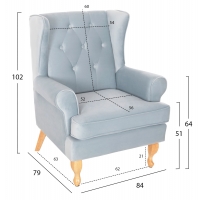 ΠΟΛΥΘΡΟΝΑ ΜΠΕΡΖΕΡΑ BRANDON HM3073.31 BABY BLUE ΒΕΛΟΥΔΟ-ΠΟΔΙΑ ΣΕ ΦΥΣΙΚΟ 82,5x80x104Υεκ ΠΟΛΥΘΡΟΝΑ ΜΠΕΡΖΕΡΑ BRANDON HM3073.31 BABY BLUE ΒΕΛΟΥΔΟ-ΠΟΔΙΑ ΣΕ ΦΥΣΙΚΟ 82,5x80x104Υεκ