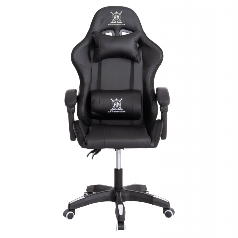 ΠΟΛΥΘΡΟΝΑ GAMING DARREN HM1203.04 ΜΑΥΡΟ-ΛΕΥΚΟ PVC 58.5x100x120Υεκ.