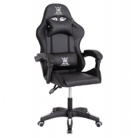 ΠΟΛΥΘΡΟΝΑ GAMING DARREN HM1203.04 ΜΑΥΡΟ-ΛΕΥΚΟ PVC 58.5x100x120Υεκ.