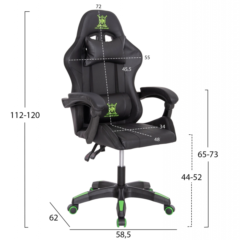 ΠΟΛΥΘΡΟΝΑ GAMING DARREN HM1203.03 ΜΑΥΡΟ-ΠΡΑΣΙΝΟ PVC 58.5x100x120Υεκ. ΠΟΛΥΘΡΟΝΑ GAMING DARREN HM1203.03 ΜΑΥΡΟ-ΠΡΑΣΙΝΟ PVC 58.5x100x120Υεκ.