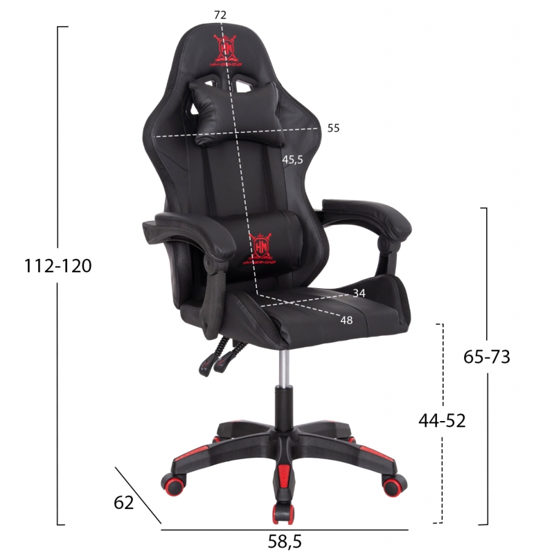 ΠΟΛΥΘΡΟΝΑ GAMING DARREN HM1203.01 ΜΑΥΡΟ-ΚΟΚΚΙΝΟ PVC 58.5x100x120Υεκ. ΠΟΛΥΘΡΟΝΑ GAMING DARREN HM1203.01 ΜΑΥΡΟ-ΚΟΚΚΙΝΟ PVC 58.5x100x120Υεκ.