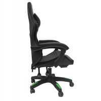 ΠΟΛΥΘΡΟΝΑ GAMING LOOT HM1204 ΜΑΥΡΟ-ΠΡΑΣΙΝΟ PVC 60x60x120Υεκ.