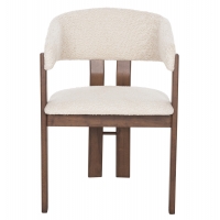 ΚΑΡΕΚΛΑ ZARRA HM9970.03 RUBBERWOOD ΣΕ ΚΑΡΥΔΙ-ΕΚΡΟΥ ΜΠΟΥΚΛΕ ΥΦΑΣΜΑ 55,5x59x81,5Υεκ