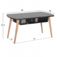 ΤΡΑΠΕΖΙ ΣΑΛΟΝΙΟΥ SLIVEN HM18178.02 ΜΕΛΑΜΙΝΗ ΜΑΥΡΟ ΜΑΡΜΑΡΟ-ΠΟΔΙΑ ΦΥΣΙΚΟ 90x50x47,5Υεκ ΤΡΑΠΕΖΙ ΣΑΛΟΝΙΟΥ SLIVEN HM18178.02 ΜΕΛΑΜΙΝΗ ΜΑΥΡΟ ΜΑΡΜΑΡΟ-ΠΟΔΙΑ ΦΥΣΙΚΟ 90x50x47,5Υεκ
