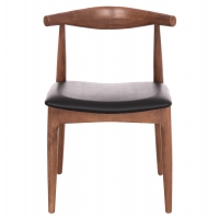 KΑΡΕΚΛΑ ΤΡΑΠΕΖΑΡΙΑΣ ALOR HM9947.03 RUBBERWOOD ΚΑΡΥΔΙ-ΜΑΥΡΟ PU 55x51x75Υεκ