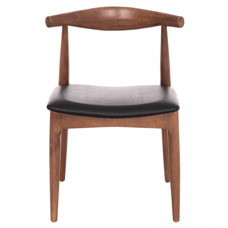 KΑΡΕΚΛΑ ΤΡΑΠΕΖΑΡΙΑΣ ALOR HM9947.03 RUBBERWOOD ΚΑΡΥΔΙ-ΜΑΥΡΟ PU 55x51x75Υεκ