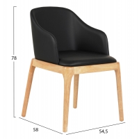 ΠΟΛΥΘΡΟΝΑ ΤΡΑΠΕΖΑΡΙΑΣ FURLAN HM9949.01 RUBBERWOOD ΣΕ ΟΑΚ-ΜΑΥΡΟ PU 54,5x58x78Υεκ. ΠΟΛΥΘΡΟΝΑ ΤΡΑΠΕΖΑΡΙΑΣ FURLAN HM9949.01 RUBBERWOOD ΣΕ ΟΑΚ-ΜΑΥΡΟ PU 54,5x58x78Υεκ.