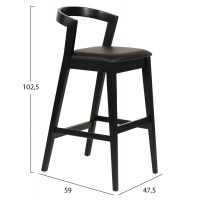 ΣΚΑΜΠΟ ΜΠΑΡ NAMI HM9952.02 RUBBERWOOD & PU-ΜΑΥΡΟ 47,5x59x102,5Υεκ. ΣΚΑΜΠΟ ΜΠΑΡ NAMI HM9952.02 RUBBERWOOD & PU-ΜΑΥΡΟ 47,5x59x102,5Υεκ.