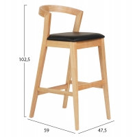 ΣΚΑΜΠΟ ΜΠΑΡ NAMI HM9952.01 RUBBERWOOD ΣΕ ΟΑΚ-ΜΑΥΡΟ PU 47,5x59x102,5Υεκ. ΣΚΑΜΠΟ ΜΠΑΡ NAMI HM9952.01 RUBBERWOOD ΣΕ ΟΑΚ-ΜΑΥΡΟ PU 47,5x59x102,5Υεκ.