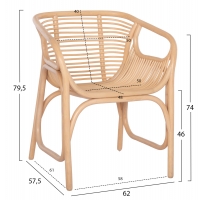 ΠΟΛΥΘΡΟΝΑ MEL ΕΣΩΤ. ΧΩΡΩΝ HM9954.01 ΦΥΣΙΚΟ RATTAN 62x57,5x79,5Υεκ. ΠΟΛΥΘΡΟΝΑ MEL ΕΣΩΤ. ΧΩΡΩΝ HM9954.01 ΦΥΣΙΚΟ RATTAN 62x57,5x79,5Υεκ.
