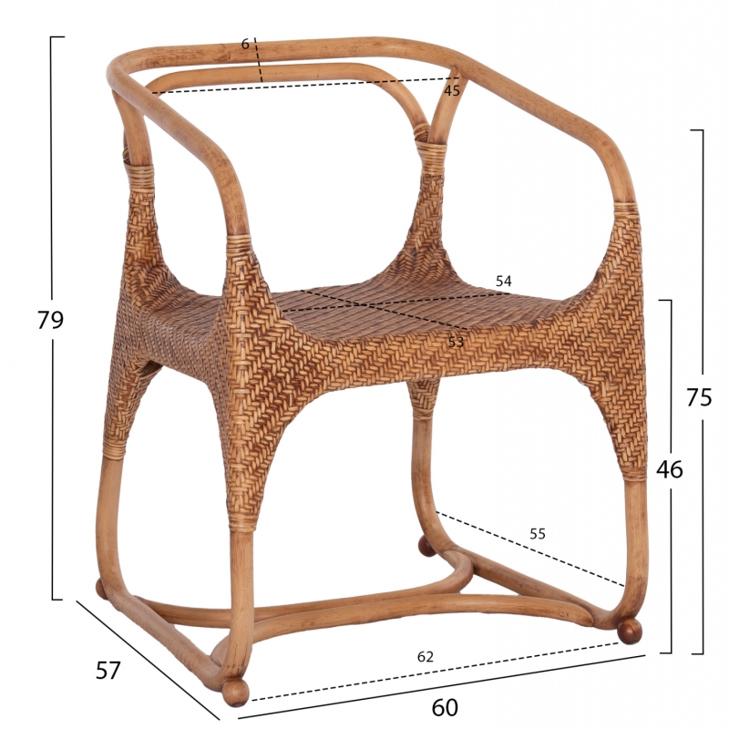 ΠΟΛΥΘΡΟΝΑ RELIK ΕΣΩΤ. ΧΩΡΩΝ HM9955.02 ΦΥΣΙΚΟ RATTAN-ΚΑΡΥΔΙ ΧΡΩΜΑ 60x57x79Υεκ. ΠΟΛΥΘΡΟΝΑ RELIK ΕΣΩΤ. ΧΩΡΩΝ HM9955.02 ΦΥΣΙΚΟ RATTAN-ΚΑΡΥΔΙ ΧΡΩΜΑ 60x57x79Υεκ.