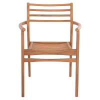ΠΟΛΥΘΡΟΝΑ MOOSEN HM9936 ΜΑΣΙΦ ΞΥΛΟ TEAK ΣΕ ΦΥΣΙΚΟ 59x60x78,5Υ