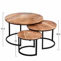 ΣΕΤ ΖΙΓΚΟΝ 3ΤΜΧ OBI HM9255.21 ΞΥΛΟ ΑΚΑΚΙΑΣ-ΜΑΥΡΑ ΜΕΤΑΛΛΙΚΑ ΠΟΔΙΑ Φ77.5x47.5Υεκ. ΣΕΤ ΖΙΓΚΟΝ 3ΤΜΧ OBI HM9255.21 ΞΥΛΟ ΑΚΑΚΙΑΣ-ΜΑΥΡΑ ΜΕΤΑΛΛΙΚΑ ΠΟΔΙΑ Φ77.5x47.5Υεκ.