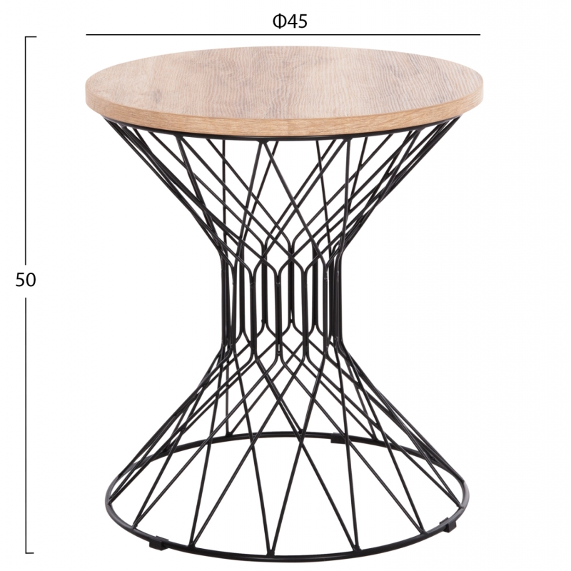 ΒΟΗΘΗΤΙΚΟ ΤΡΑΠΕΖΙ ΣΑΛΟΝΙΟΥ KEON HM18038.03 MDF TOP ΣΕ ΣΟΝΑΜΑ-ΜΕΤΑΛΛΟ Φ45x50Υεκ. ΒΟΗΘΗΤΙΚΟ ΤΡΑΠΕΖΙ ΣΑΛΟΝΙΟΥ KEON HM18038.03 MDF TOP ΣΕ ΣΟΝΑΜΑ-ΜΕΤΑΛΛΟ Φ45x50Υεκ.