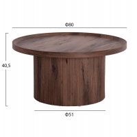 ΤΡΑΠΕΖΙ ΣΑΛΟΝΙΟΥ MARGON HM18026 MDF ΣΕ ΣΚΟΥΡΟ ΚΑΦΕ ΞΥΛΟΥ Φ80x40,5Υεκ. ΤΡΑΠΕΖΙ ΣΑΛΟΝΙΟΥ MARGON HM18026 MDF ΣΕ ΣΚΟΥΡΟ ΚΑΦΕ ΞΥΛΟΥ Φ80x40,5Υεκ.