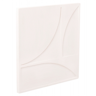 ΠΙΝΑΚΑΣ ΤΕΤΡΑΓΩΝΟΣ ΣΕΙΡΑ SANTORINI HM4508 MDF ΣΕ ΥΠΟΛΕΥΚΟ ΧΡΩΜΑ 80x4(πάχος)x80Υεκ.