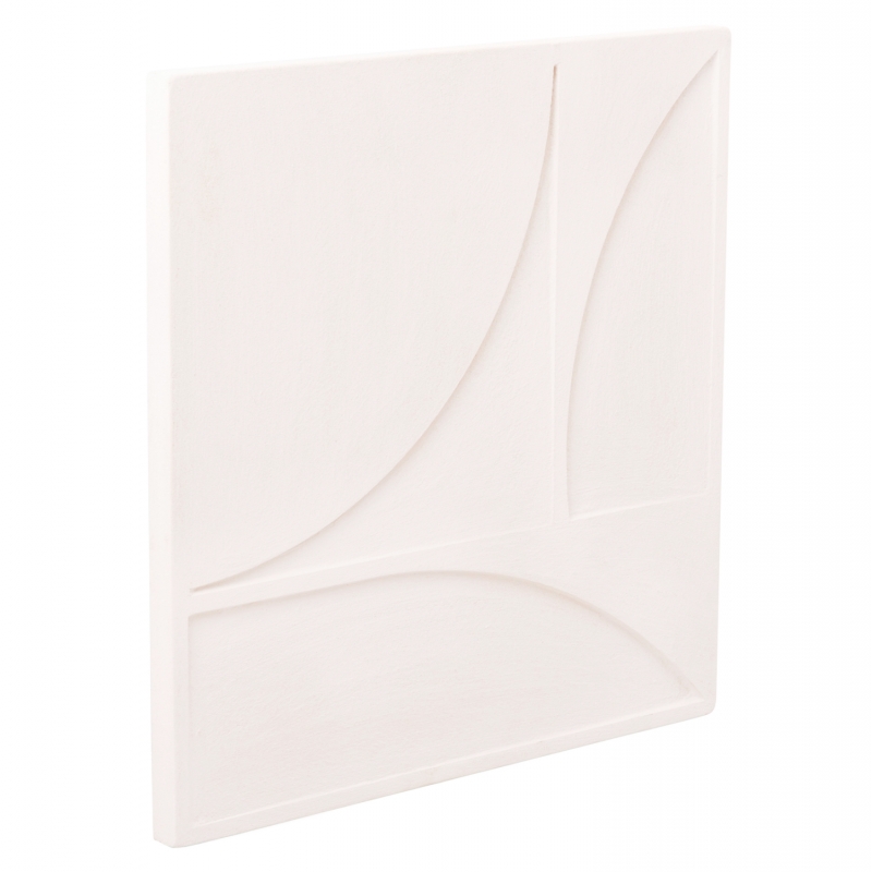 ΠΙΝΑΚΑΣ ΤΕΤΡΑΓΩΝΟΣ ΣΕΙΡΑ SANTORINI HM4508 MDF ΣΕ ΥΠΟΛΕΥΚΟ ΧΡΩΜΑ 80x4(πάχος)x80Υεκ.