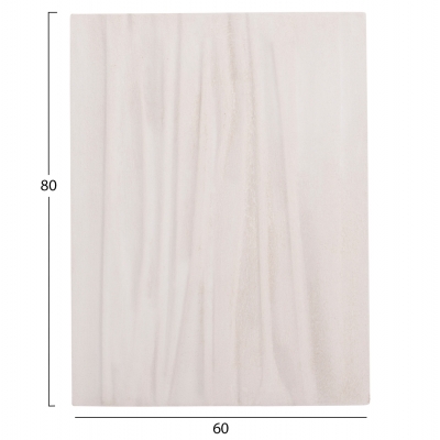 ΠΙΝΑΚΑΣ ΟΡΘΟΓΩΝΙΟΣ ΣΕΙΡΑ SANTORINI HM4518 MDF ΣΕ ΥΠΟΛΕΥΚΟ ΧΡΩΜΑ 60x4(πάχος)x80Υεκ.