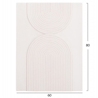 ΠΙΝΑΚΑΣ ΟΡΘΟΓΩΝΙΟΣ ΣΕΙΡΑ SANTORINI HM4523 MDF ΣΕ ΥΠΟΛΕΥΚΟ ΧΡΩΜΑ 60x4(πάχος)x80Υεκ.
