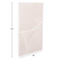 ΠΙΝΑΚΑΣ ΣΕΙΡΑ SANTORINI HM4505 MDF ΣΕ ΥΠΟΛΕΥΚΟ ΧΡΩΜΑ 80x4(πάχος)x120Υεκ.